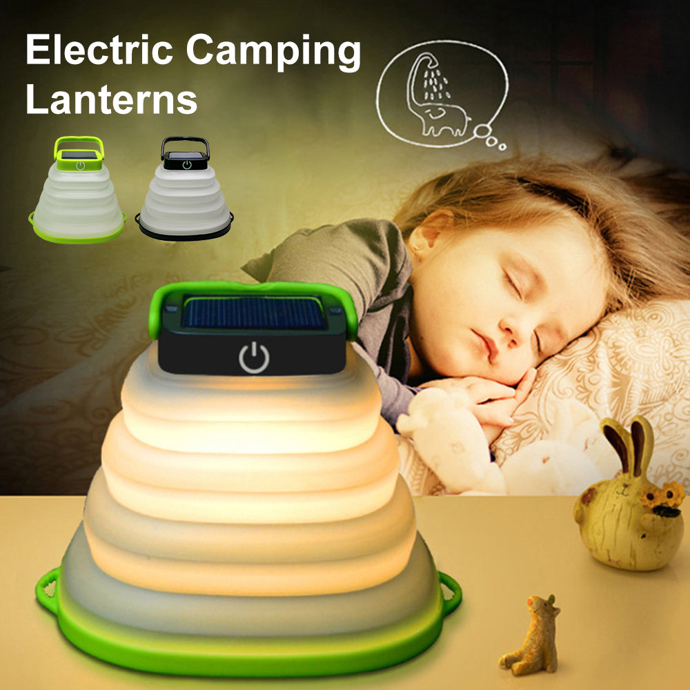 Lampe de Camping pliable, étanche IP68, lanterne solaire pliable, éclairage de tente, Rechargeable par USB, outils de nuit en plein air