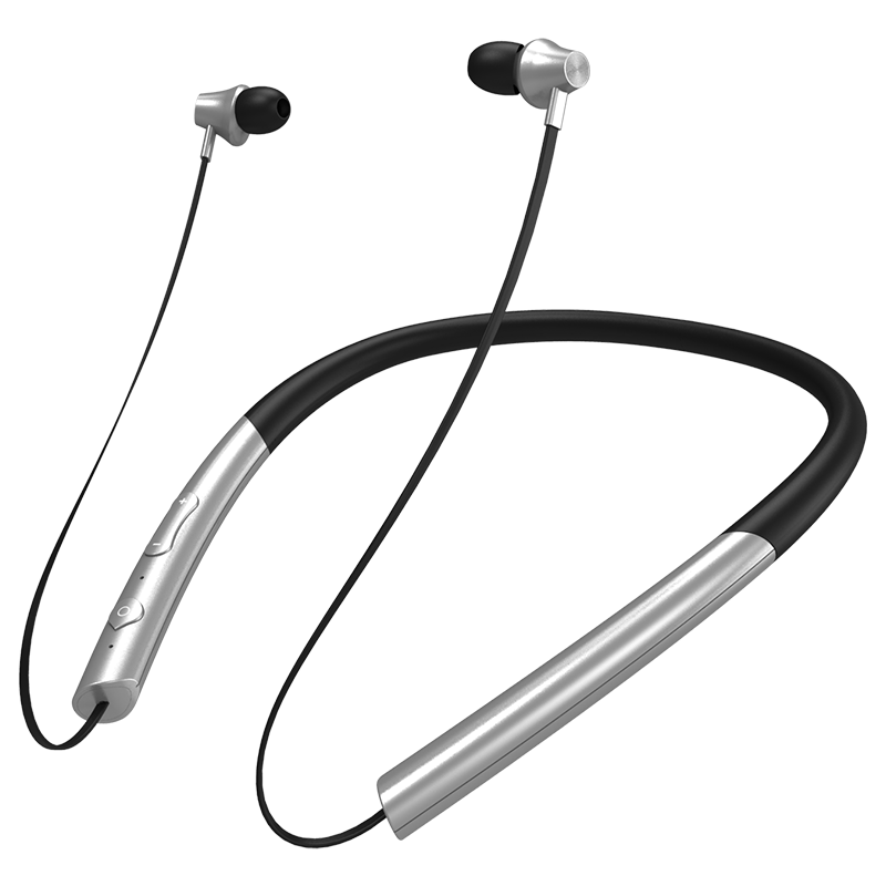 Wireless neck-worn headset