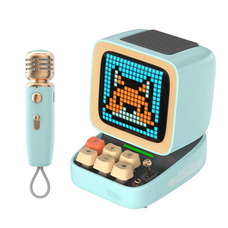 Mini haut-parleur vintage portable Pixel