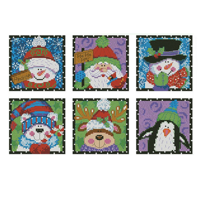 Cross stitch kit Christmas tree hanging