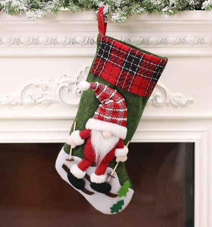 Christmas Decorations Creative Cute Old Man Hanging Bag