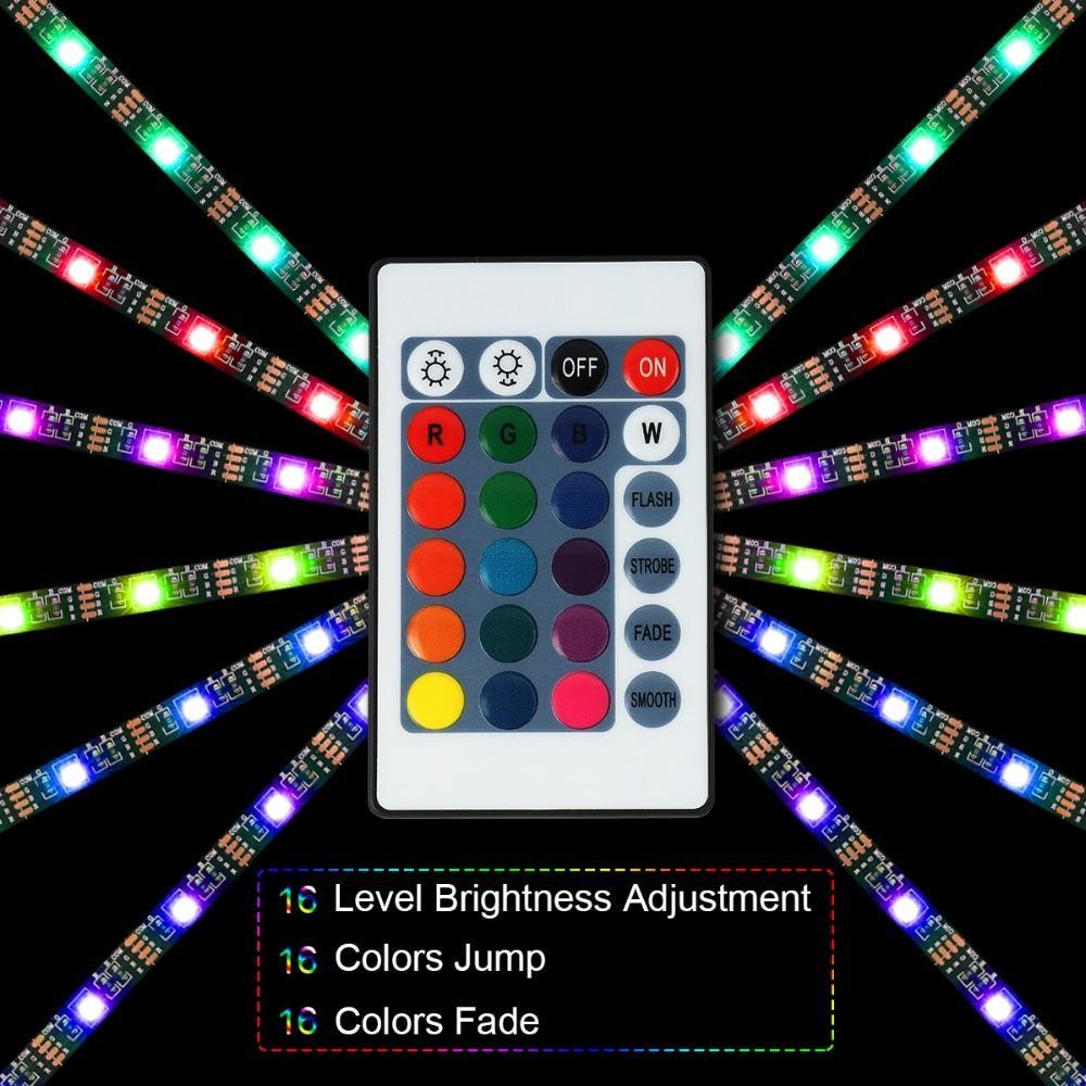 Tira LED que cambia de color con control remoto