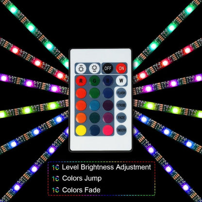 Tira LED que cambia de color con control remoto