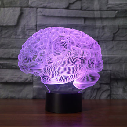 Comercio exterior nuevo cerebro 2 lámpara 3D LED lámpara de control remoto colorida lámpara visual acrílica de luz 3D 3620