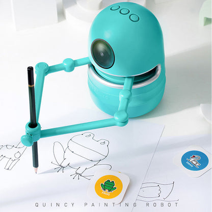 Pintura Robot Guardería Niños Estudiantes