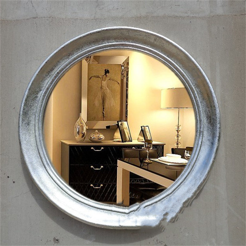 Chinese Modern Decorative Round Entrance Makeup Mirror