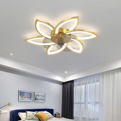 Simple And Creative Bedroom Ceiling Fan Lamp