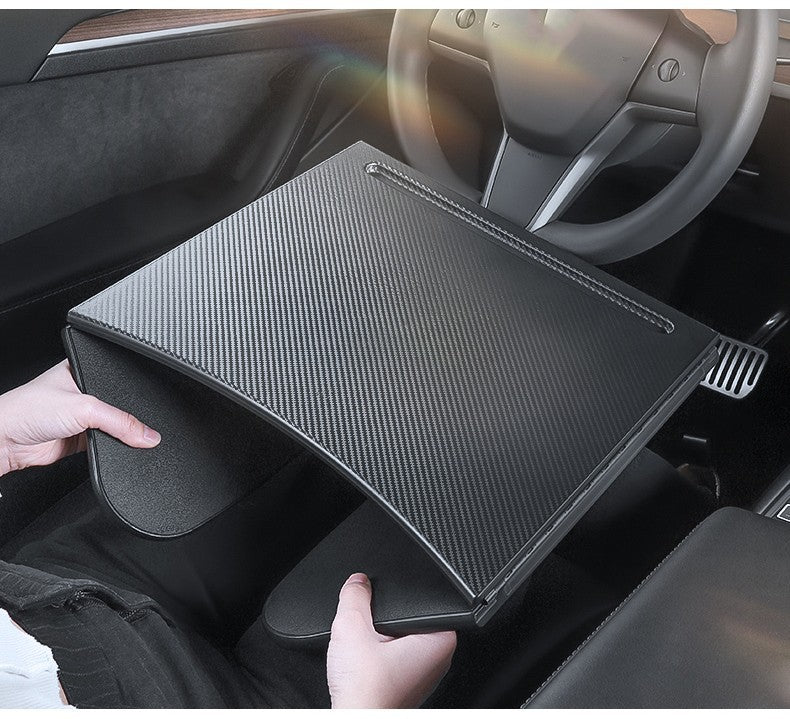 Model3Y Plato de Cena para Coche Tablero de Mesa pequeño Plegable multifunción