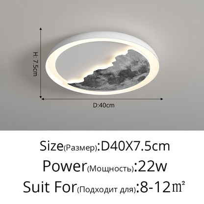 Planeta Luna Lámpara De Techo Dormitorio Creativo