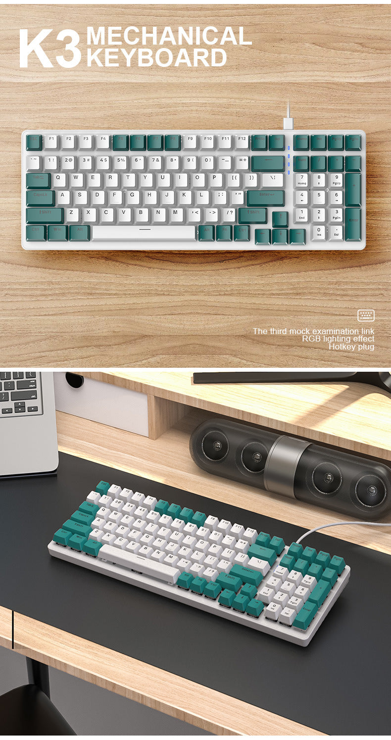 Clavier mécanique en plastique pour ordinateur