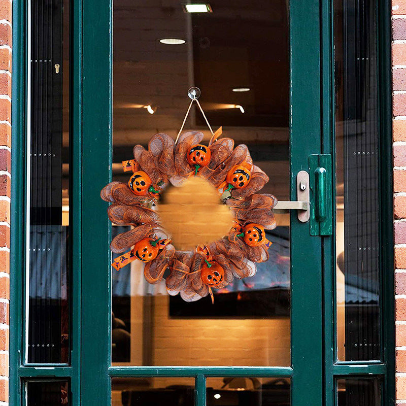 Guirlande Halloween porte d'entrée scène intérieure ensemble lunette