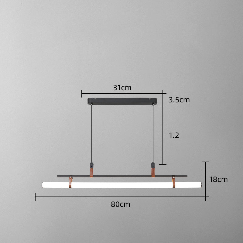 Lámpara colgante de una línea para barra de bar de restaurante