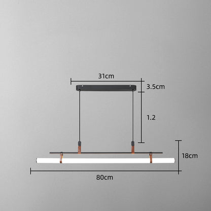 Lámpara colgante de una línea para barra de bar de restaurante