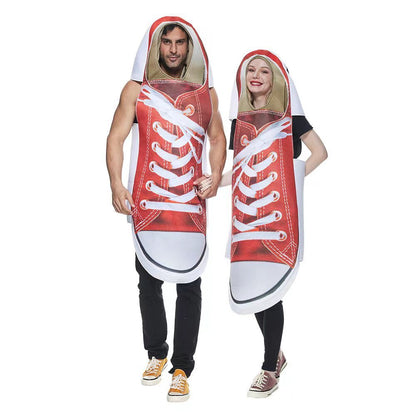 Halloween Canvas Shoes For Lovers Suit