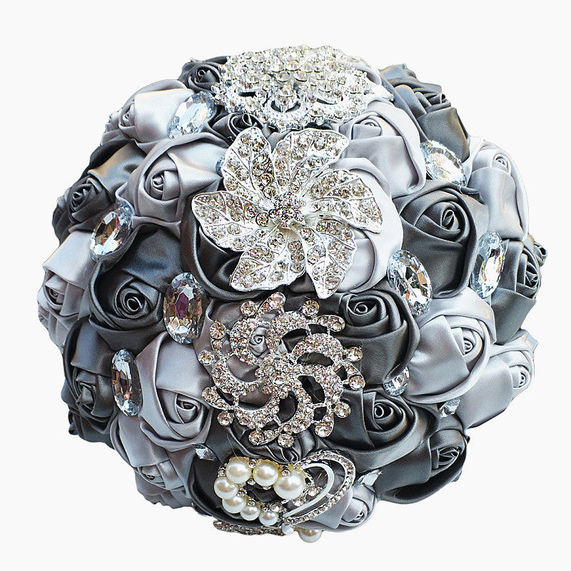 Bridal Finished Satin Bouquet Wedding Ribbon Handheld