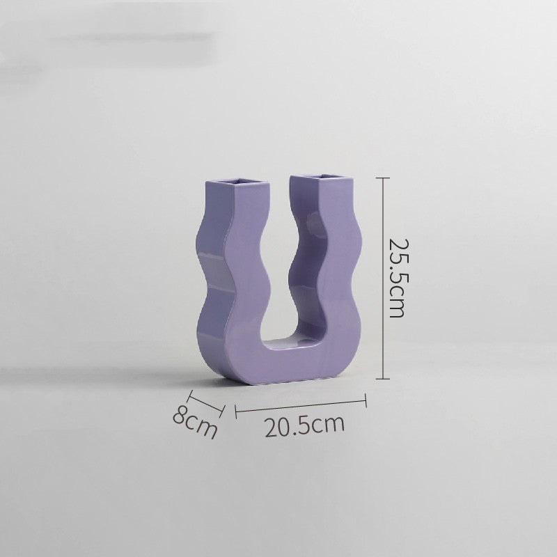 Modern Ceramic Vase Candlestick Ornaments