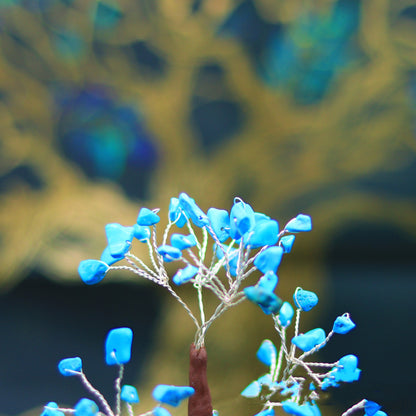 Nouveau Arbre en cristal artisanat décoration Turquoise |