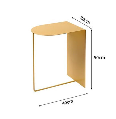 Table de chevet créative de luxe avec lumière latérale de canapé