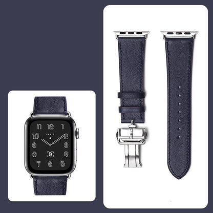 Smartwatch Butterfly Clasp Hand-stitched Strap