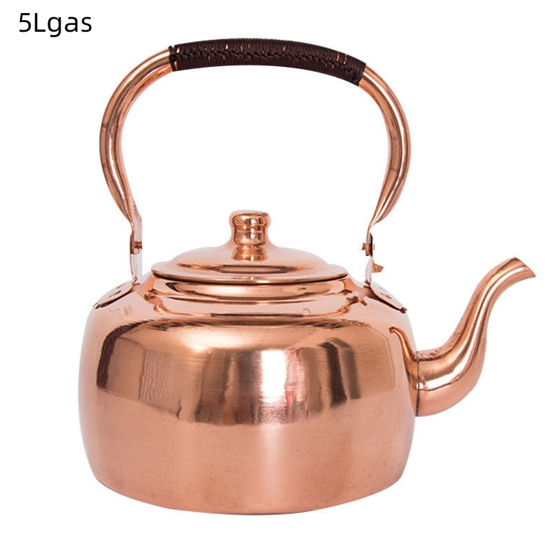 Large Thickened Household Brass Teapot