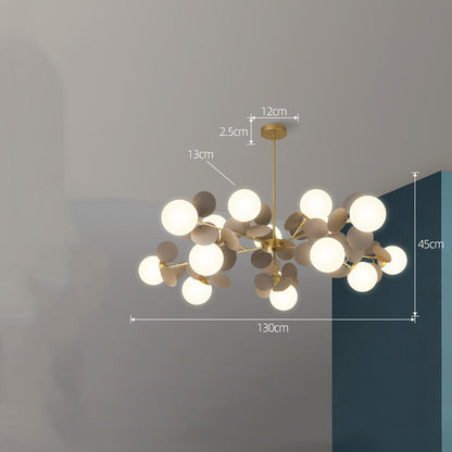 Lustre nordique moderne minimaliste, éclairage de chambre à coucher pour salon