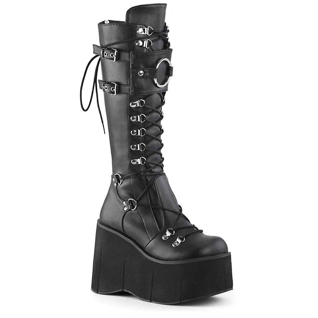 Gothic Platform Wedge Heel Halloween Plus Size Boots For Women