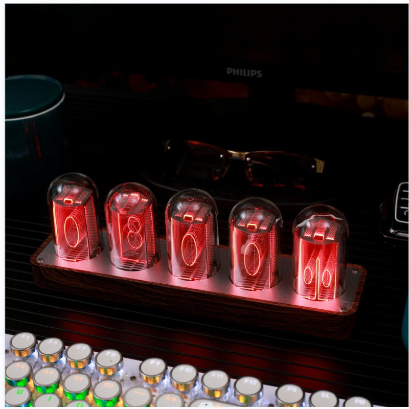 Reloj despertador de comercio electrónico de escritorio Be Nixie Tube Clock sin ensamblaje