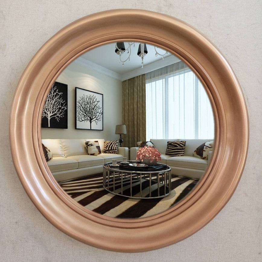 Miroir de maquillage d'entrée rond décoratif moderne chinois