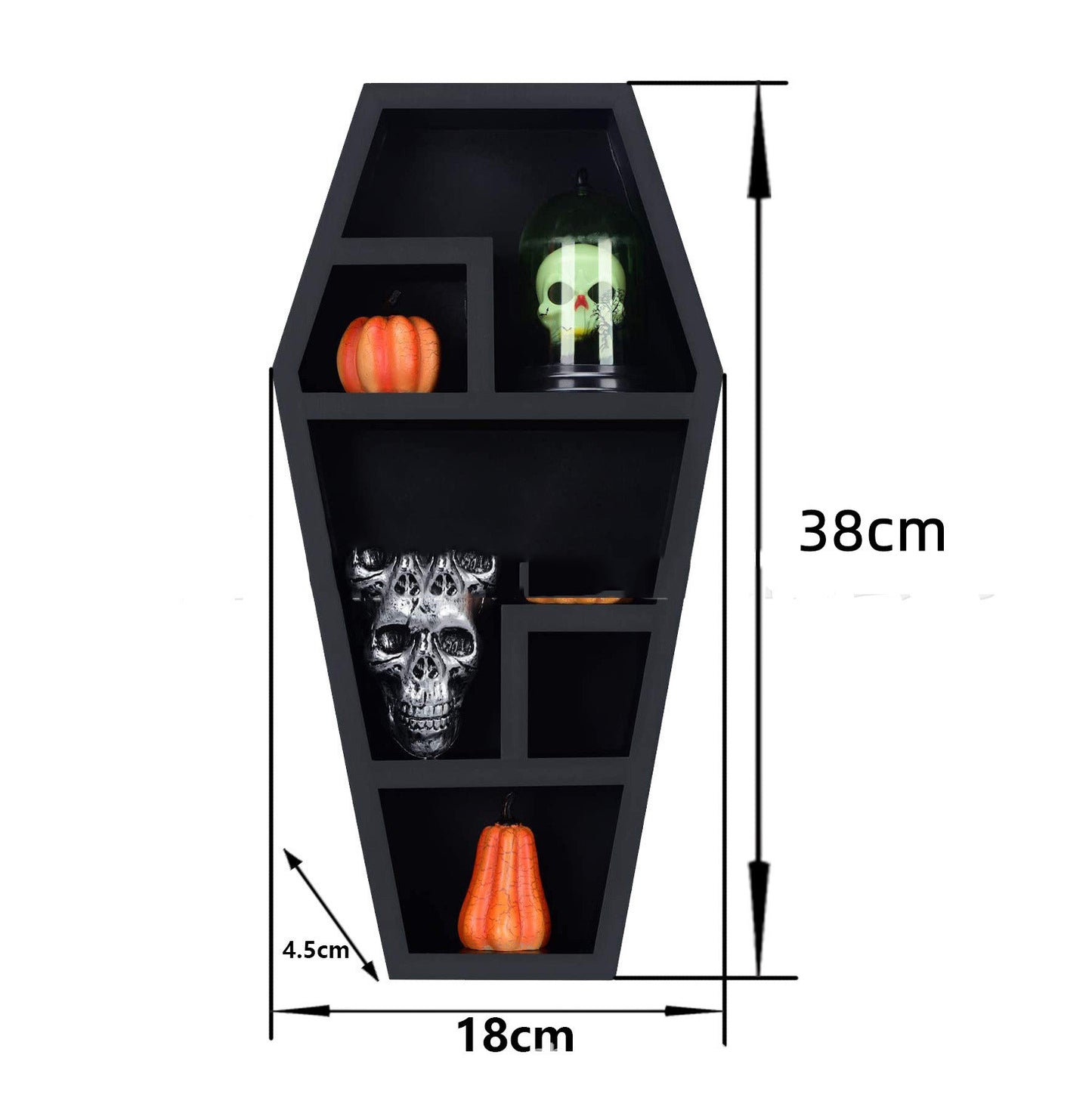 Nuevo estante para ataúdes decorativo gótico de Halloween