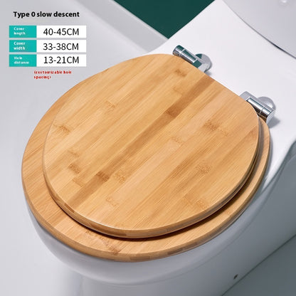 Creative Household Thickened Wooden Toilet Lid