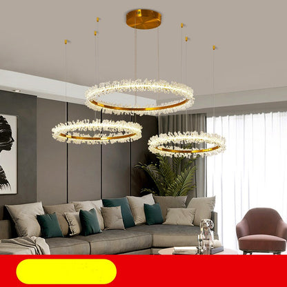 Candelabro de cristal para sala de estar, estilo moderno, dorado galvanizado, creativo