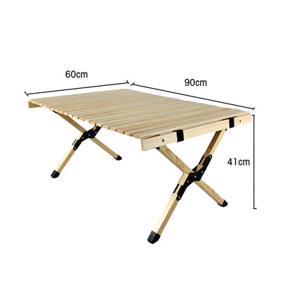 Ensemble table et chaises de rouleaux de poulet d'extérieur, portables