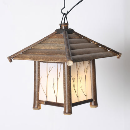 Retro Chinese Style Chandelier Tea Room Southeast Asia Chandelier Bamboo Lamp