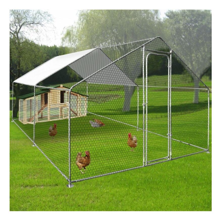 Steel Pipe Construction For Outdoor Chicken Coops For Rain-proof Roofing Homes