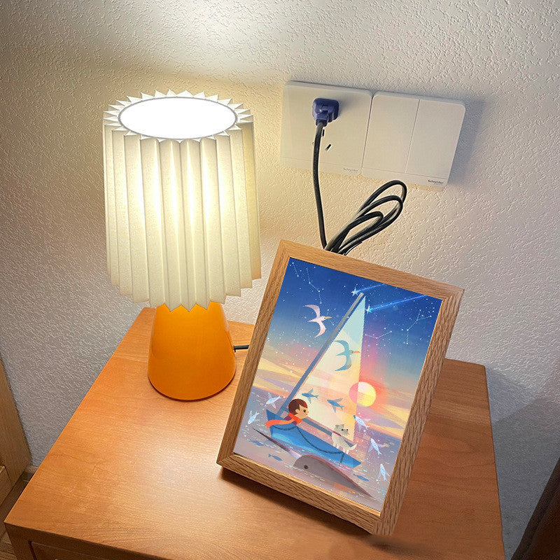 Lampe de Table Milkshake en céramique médiévale pour fille, lumière de luxe