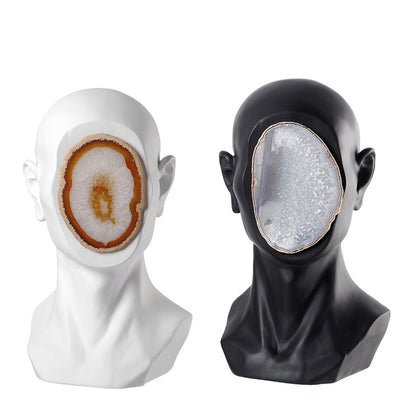 Nordic Modern Resin Sketch Portrait Sculptured Ornaments