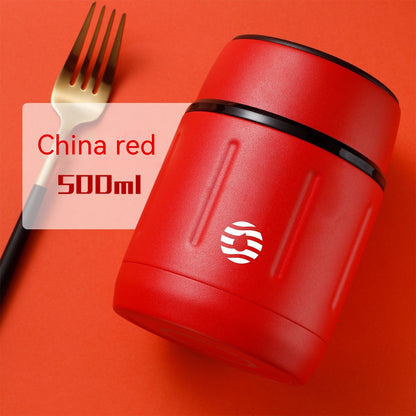 Stainless Steel Insulated Barrel Household Office Worker Congee Cooking Smoldering Cup Stewpot