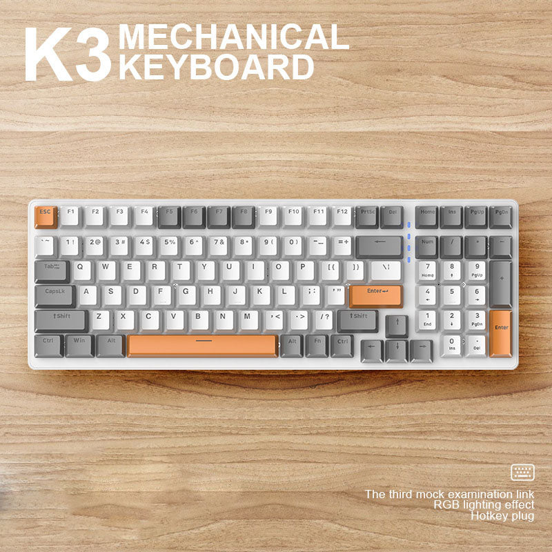 Teclado mecánico de plástico para computadora