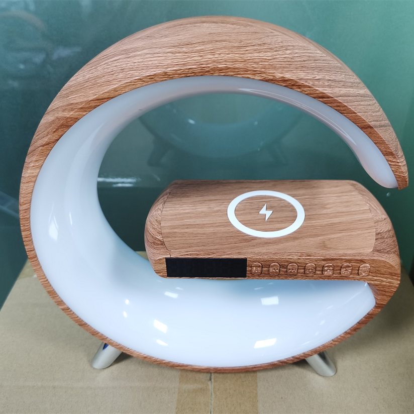 Lampe de réveil musicale avec chargeur sans fil 