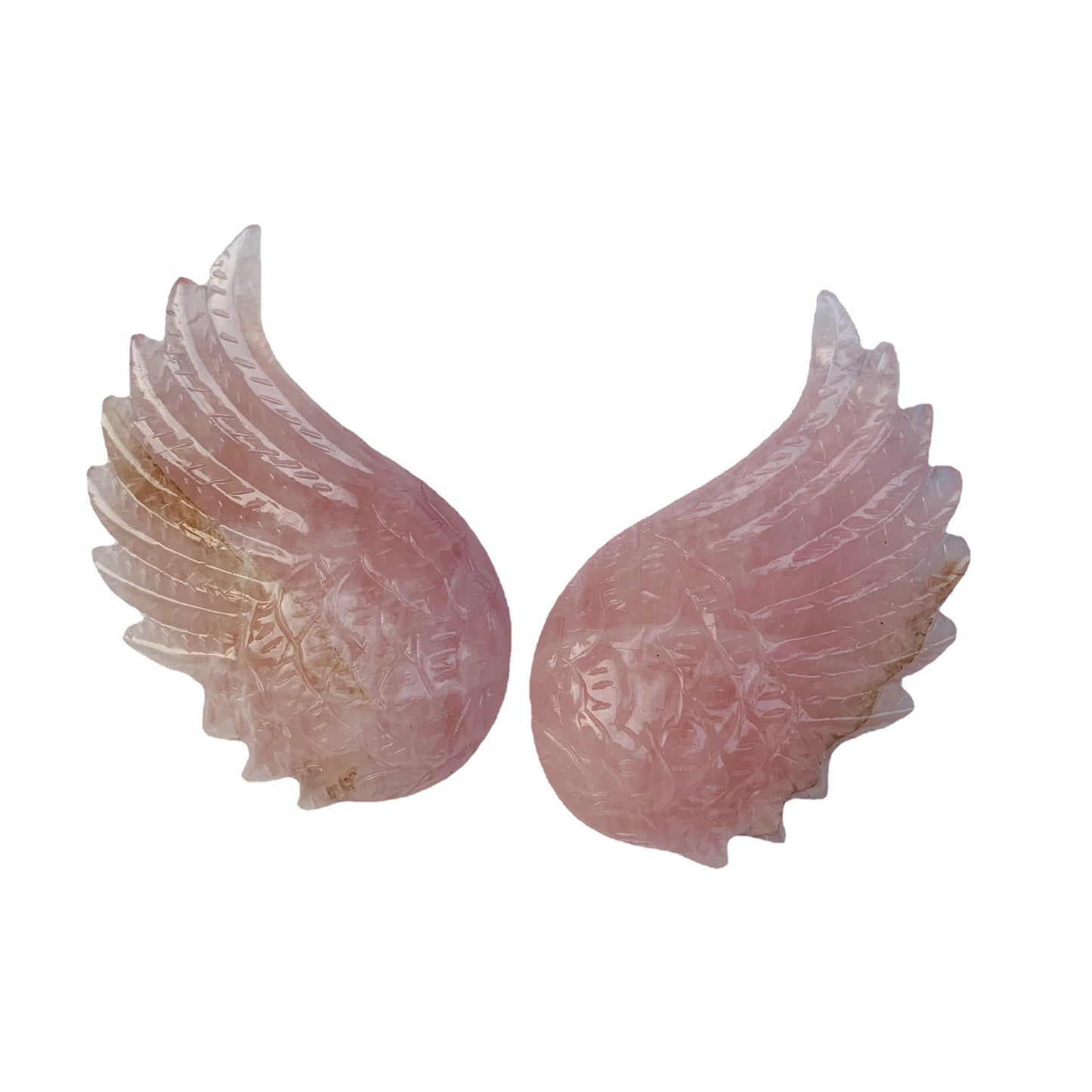 Angel Wings Carved Crystal Ornaments