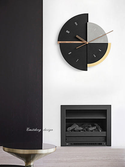 Reloj de pared de lujo con luz nórdica, pinturas decorativas creativas para sala de estar y hogar