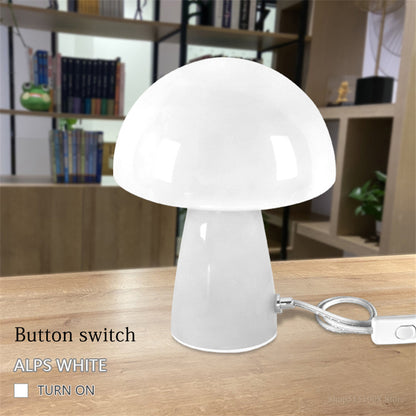 Black Technology Nordic Style Creative Lazy Induction Touch Children's Mushroom Lamp Bedroom Bedside Table Lamp