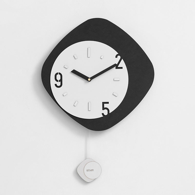 Horloge murale simple sans poinçon pour salon