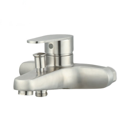 Stainless Steel Concealed Wall-mounted Hot And Cold Mixing Valve Bathtub Lifting Triple Faucet