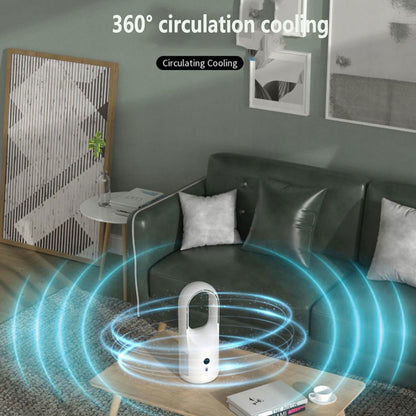 Ventilateur électrique sans lame, refroidisseur d'air Portable, rechargeable par Usb, affichage Led sans fil, Circulation silencieuse à 360 °