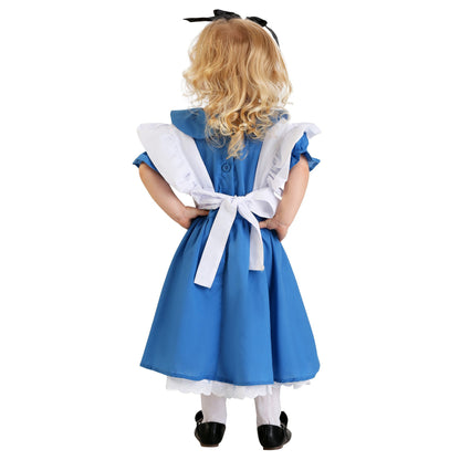 Costume de femme de chambre mignon jeu de rôle femme de chambre costume d'Halloween journée des enfants maternelle filles vêtements de spectacle