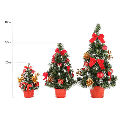 Family Christmas Gift Mini Artificial Christmas Tree Decorations