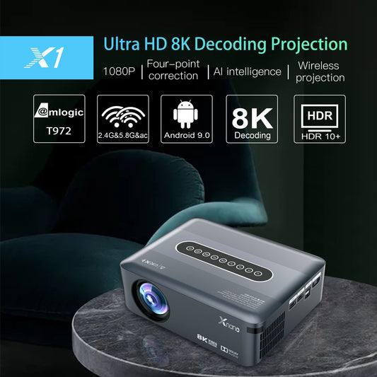 Projecteur intelligent HD portable à la mode