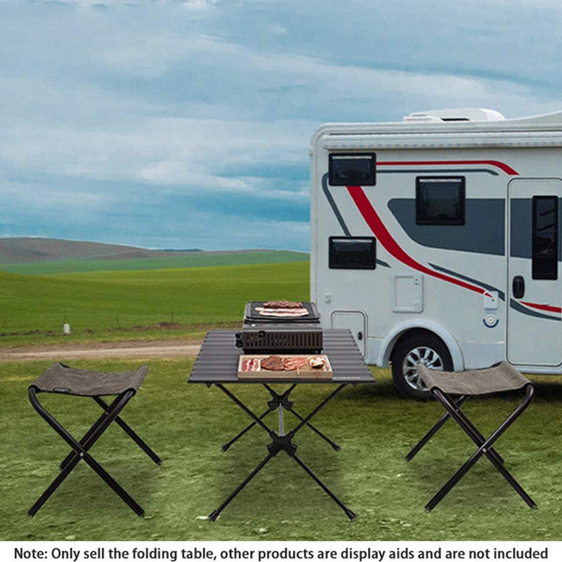 Table pliante de Camping en alliage d'aluminium, légère, pour pique-nique, barbecue, Portable, bureau de fête sur la plage