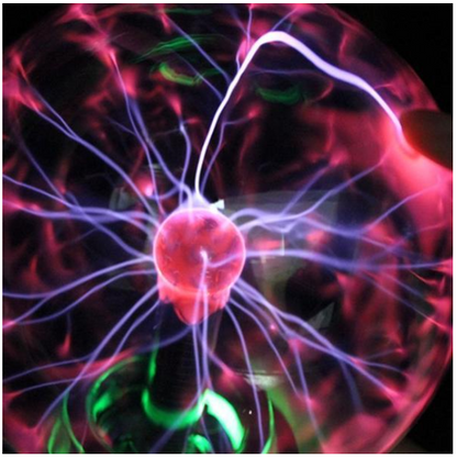 Bola de relámpago de Plasma, luz mágica electrónica, bola de inducción electrostática, bola mágica con música de 4 pulgadas, 5 pulgadas y 6 pulgadas